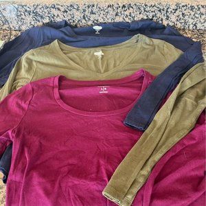 Lot of 3! Women's Old Navy Large long sleeve shirts